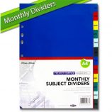 Premier Office Monthly Subject Dividers